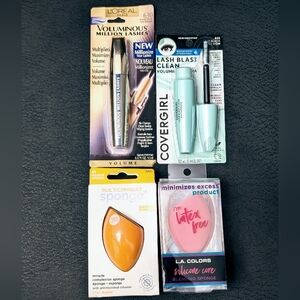 [$1 Add-on Purchase] Waterproof Mascara / Beauty Blending Sponge Bundle